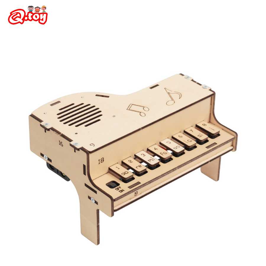 Diy Electronics For Kids - DIY Wooden Electronic Piano Model Teenager