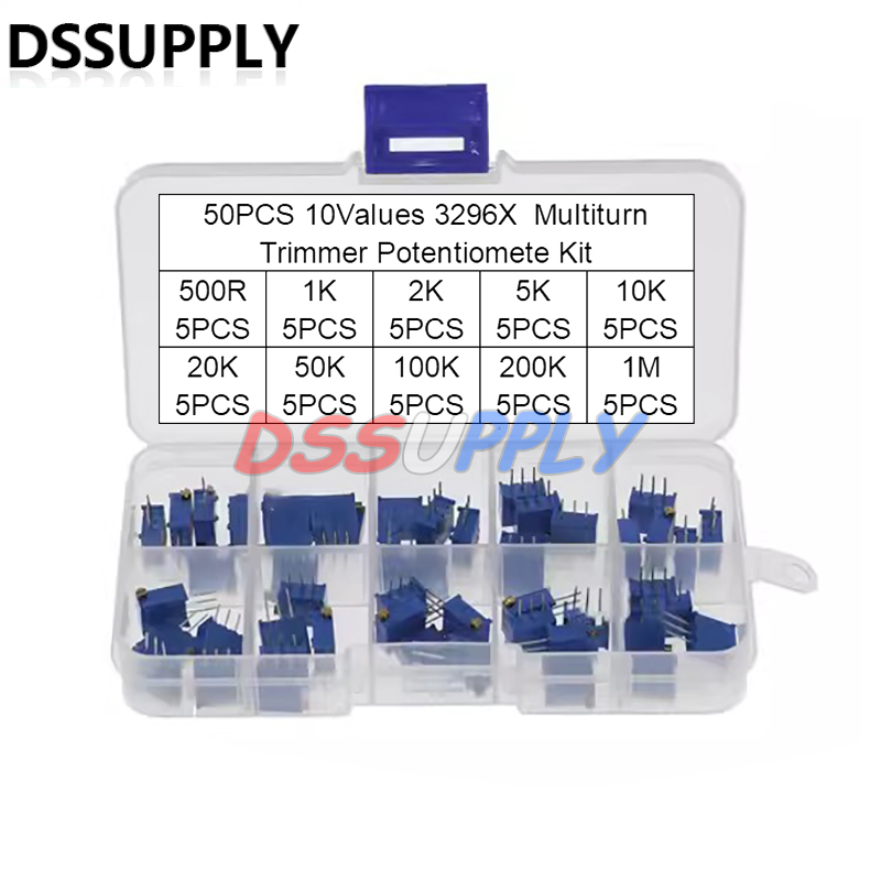 Diy Electronics For Beginners - 50PCS 3296 3296X Multiturn Trimmer Potentiometer