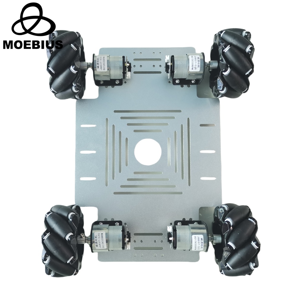 Diy Kit Elektronik - 25KG Load 4WD Mecanum Wheel Robot