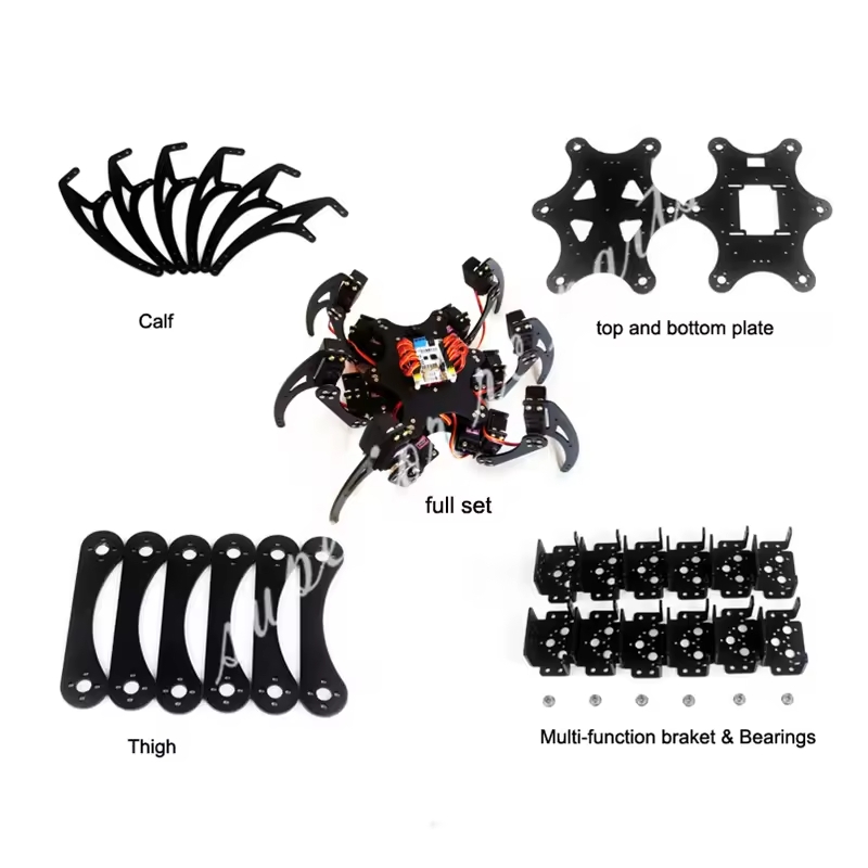 Diy Kit Elektronik - 18 DOF Aluminium Hexapod Spider Bracket