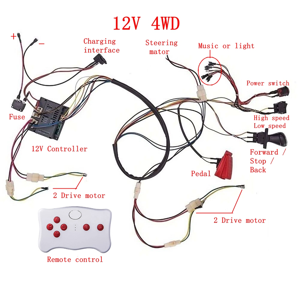 Diy Kit Elektronik - Child electric car DIY modified wire