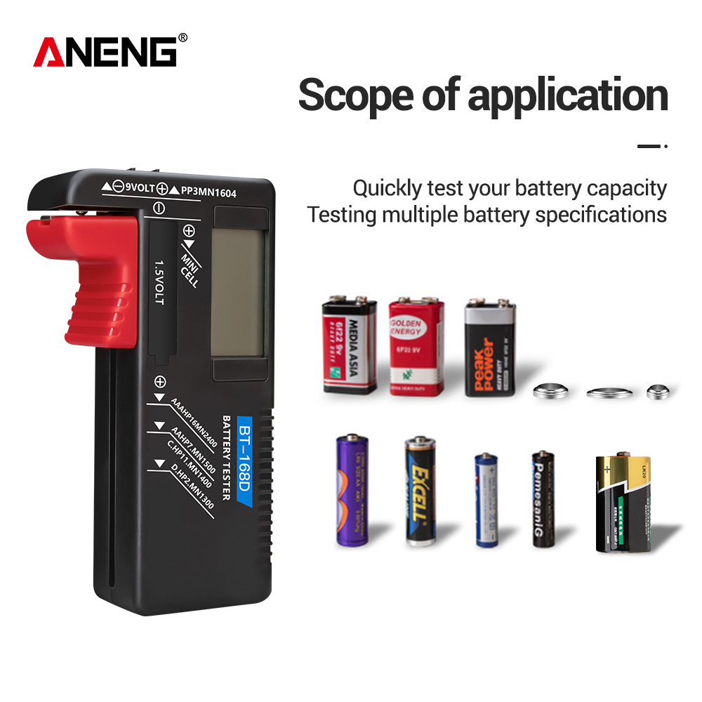 Diy Electronics Test Equipment - ANENG BT-168/ BT-168D Digital Battery Capacity