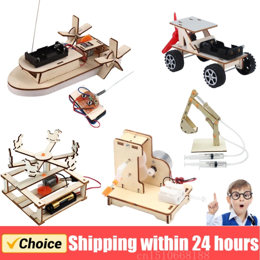 Diy Kit Elektronik - DIY Boat Model Science Toys Kids