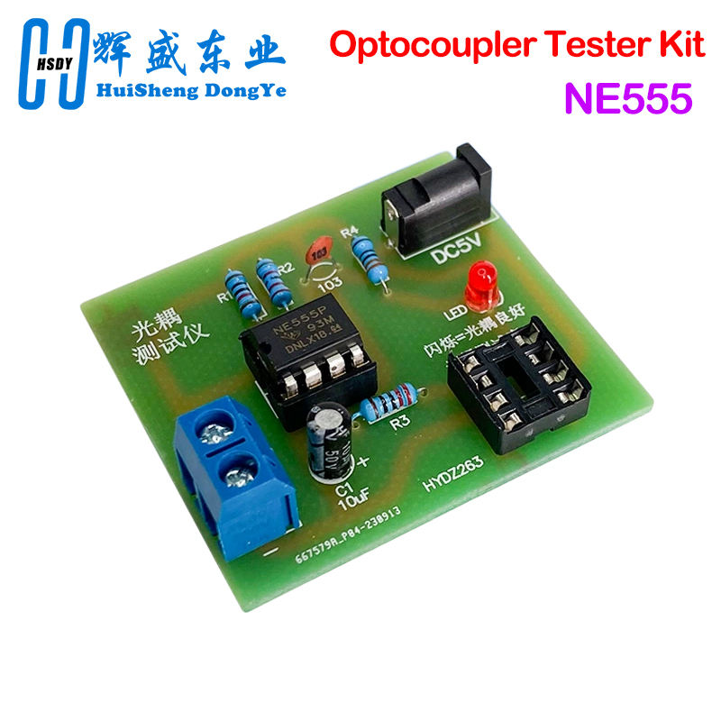 Diy Electronics Test Equipment - Optocoupler Tester Kit 555 Application Circuit