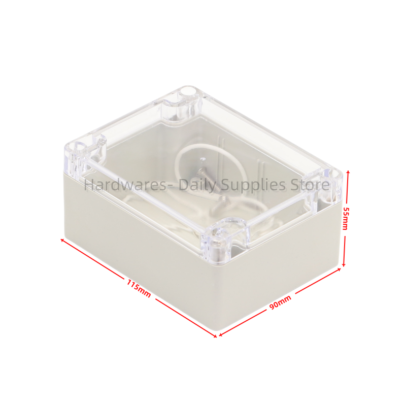 Diy Electronics Box - 1pc 115x90x55mm Waterproof Plastic Enclosure Case