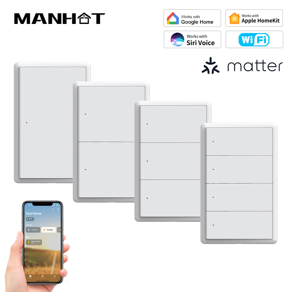 Diy Home Electronics - MANHOT Homekit WiFi Smart Switch No