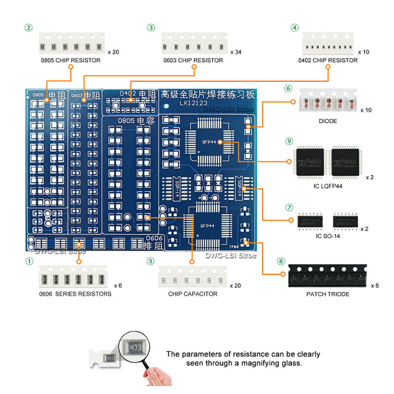 SMD Advanced Full Patch Weldin - огляд і ціна Pcb Etching Kit
