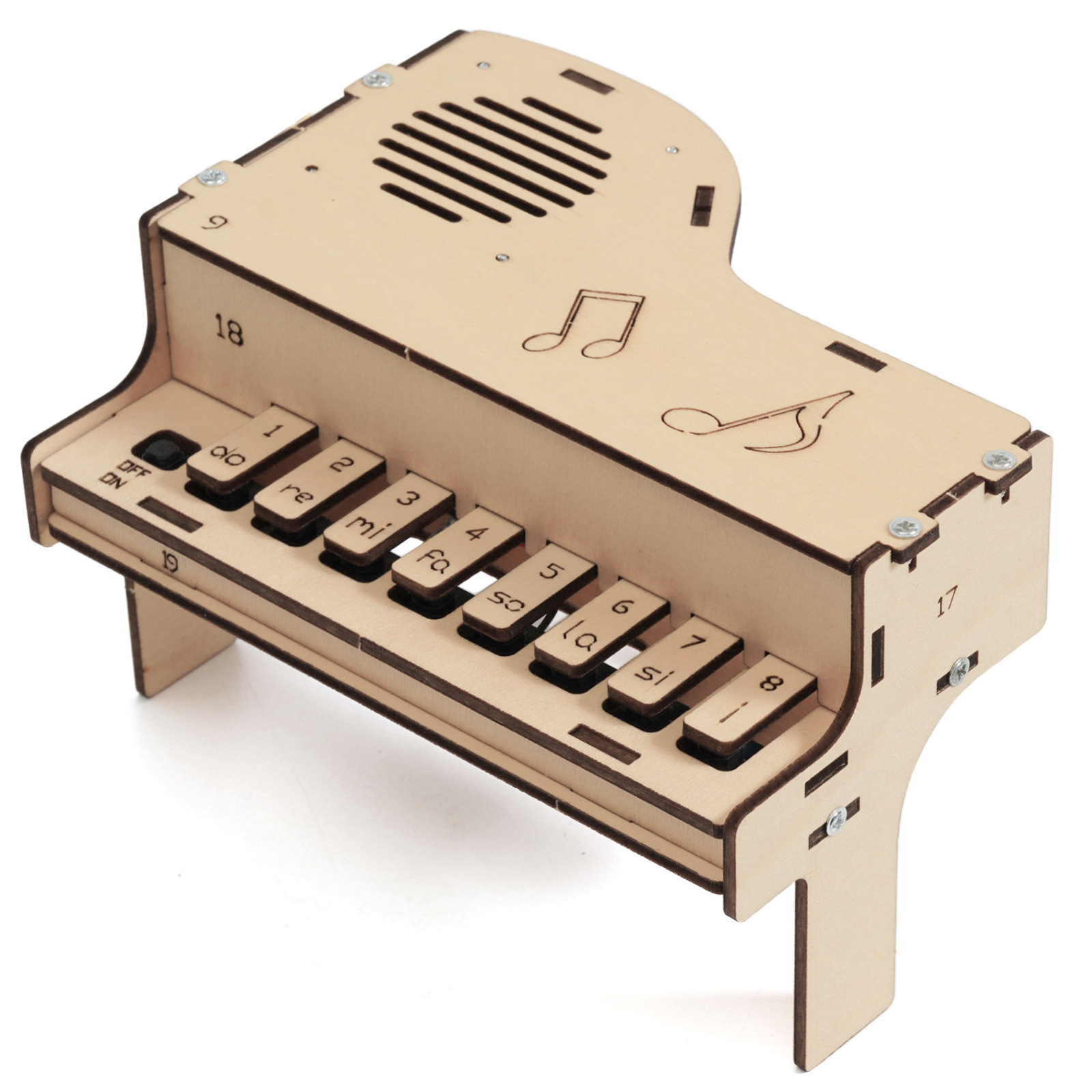 DIY Wooden Electronic Piano Mo - огляд і ціна Diy Electronics For Kids