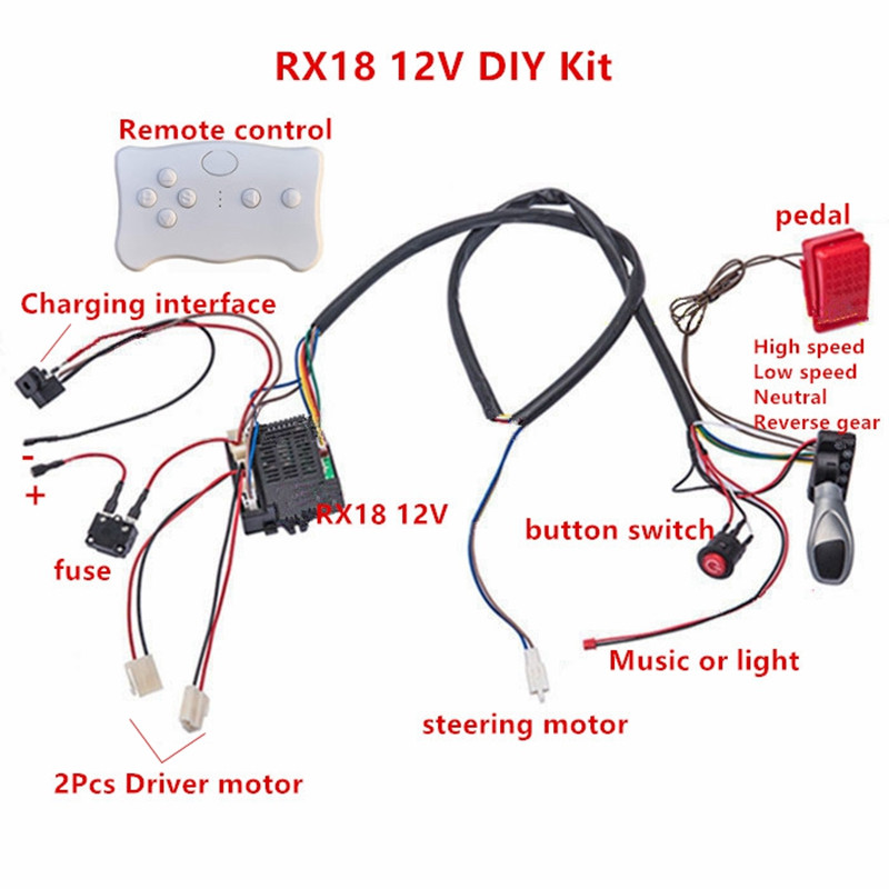 Child electric car DIY modifie - огляд і ціна Diy Kit Elektronik