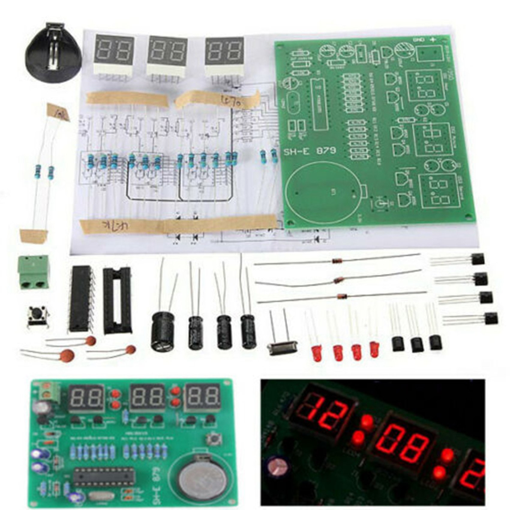 【PUBLICITY】3 Set AT89C2051 6 D - огляд і ціна Diy Electronics Flux