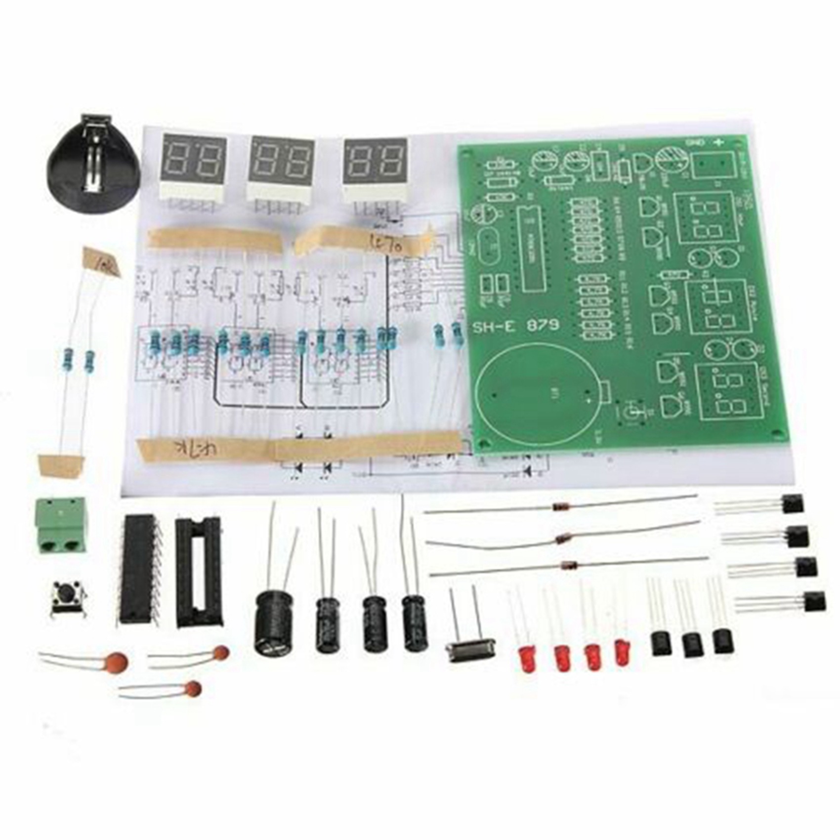 【PUBLICITY】3 Set AT89C2051 6 D - огляд і ціна Diy Electronics Flux