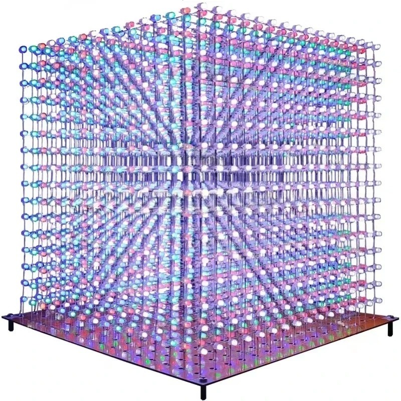 3 D16mini Light Cube Kit 16x16 - огляд і ціна Diy With Electronics