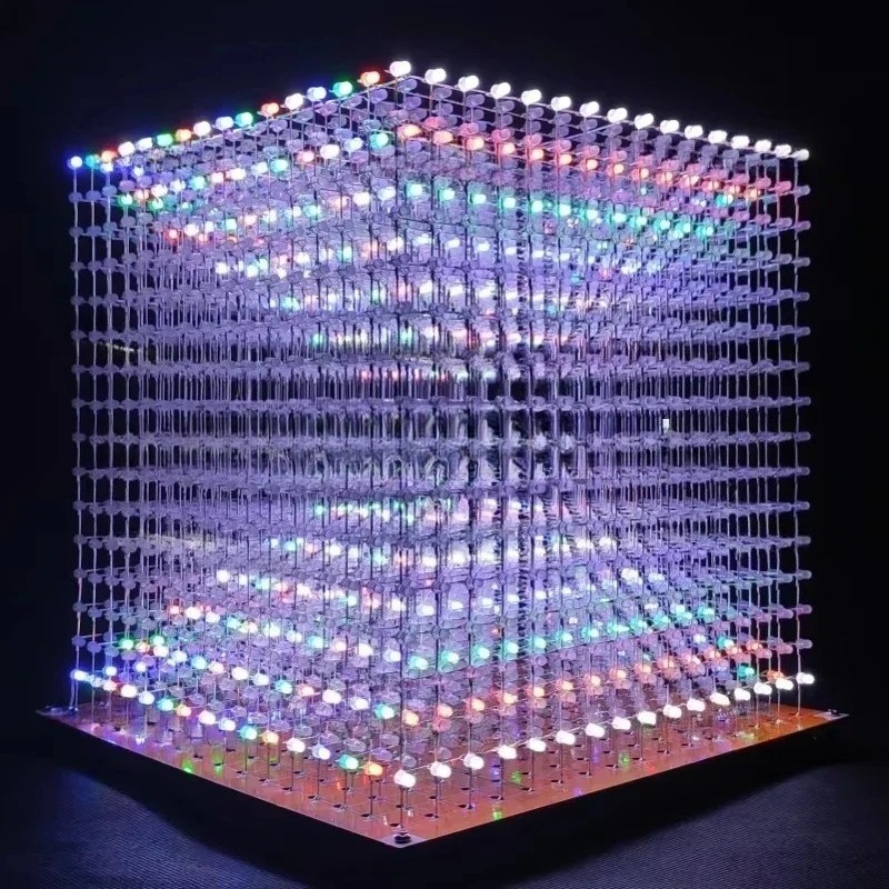 3 D16mini Light Cube Kit 16x16 - огляд і ціна Diy With Electronics
