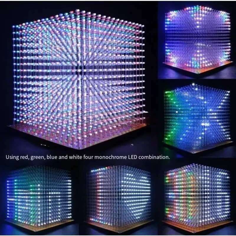 3 D16mini Light Cube Kit 16x16 - огляд і ціна Diy With Electronics