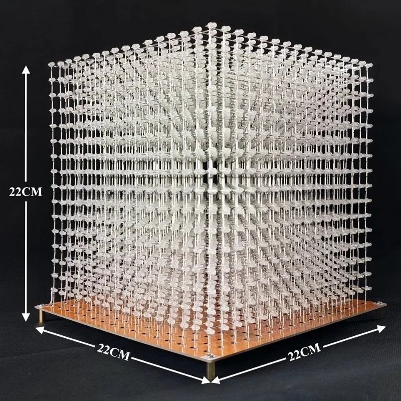3 D16mini Light Cube Kit 16x16 - огляд і ціна Diy With Electronics
