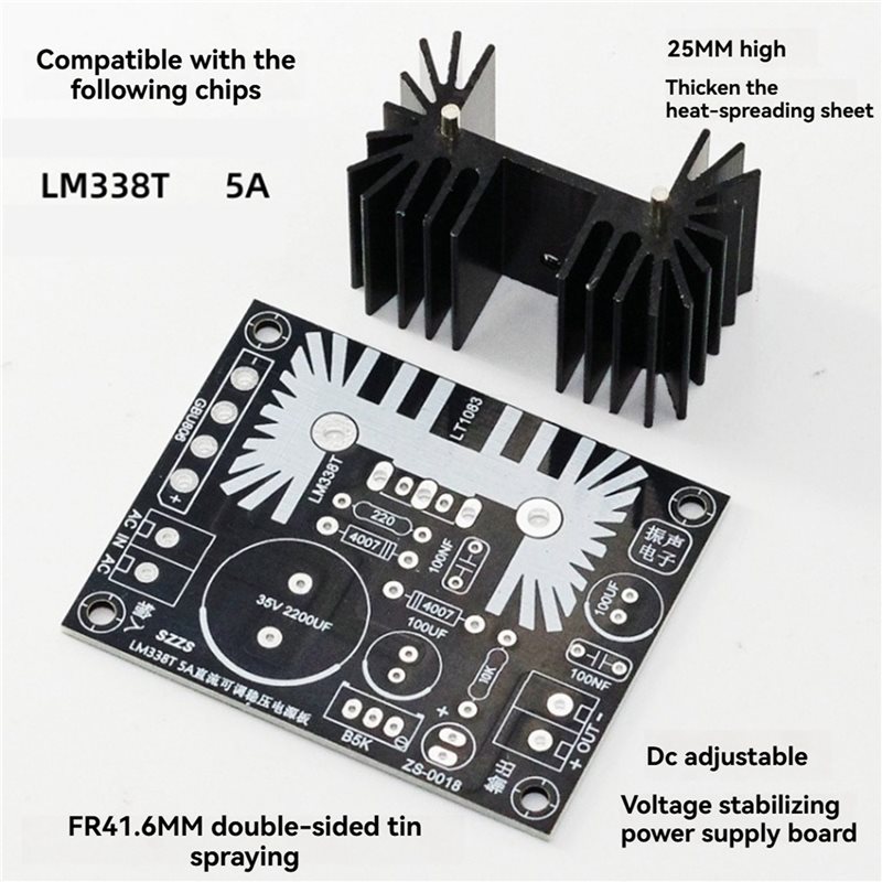 JABS-3X Adjustable Linear Regu - огляд і ціна Diy Electronics Filament
