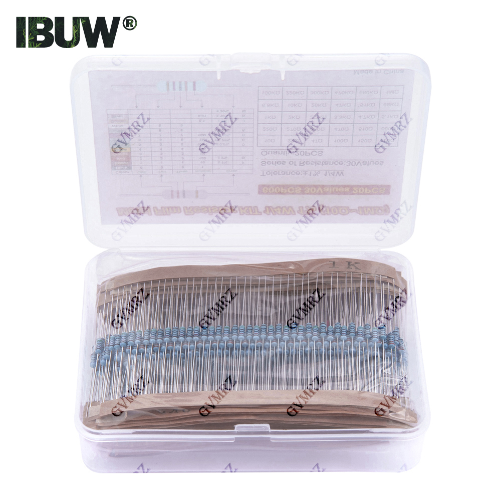 600PCS 30Values 1/4W Metal Fil - огляд і ціна Diy Electronics For Beginners