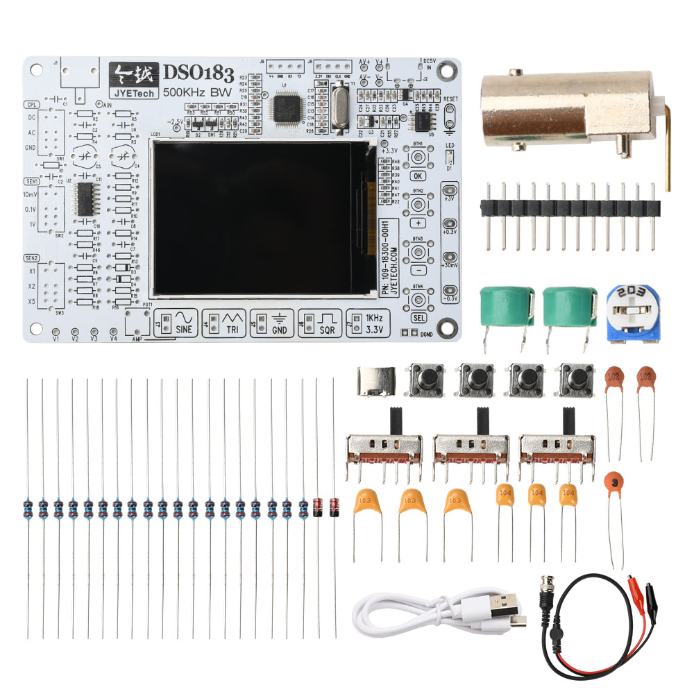 DC 5V DSO183 Digital Oscillosc - огляд і ціна Diy Electronics Kits For Beginners