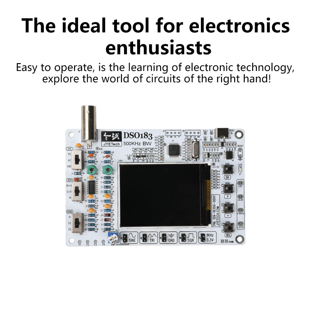 DC 5V DSO183 Digital Oscillosc - огляд і ціна Diy Electronics Kits For Beginners