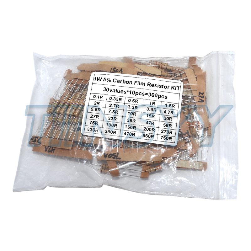 300PCS Resistor Kit 1W 5% Carb - огляд і ціна Diy Electronics For Beginners