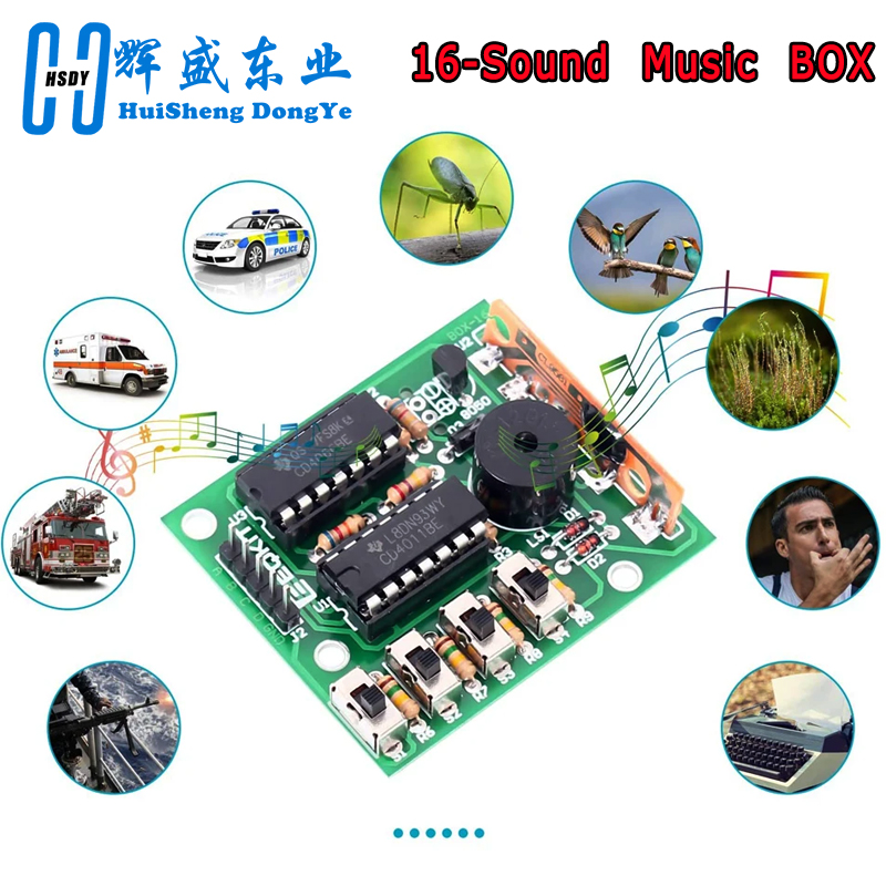 16 Music Sound Box BOX-16 Boar - огляд і ціна Diy Electronics For Kids