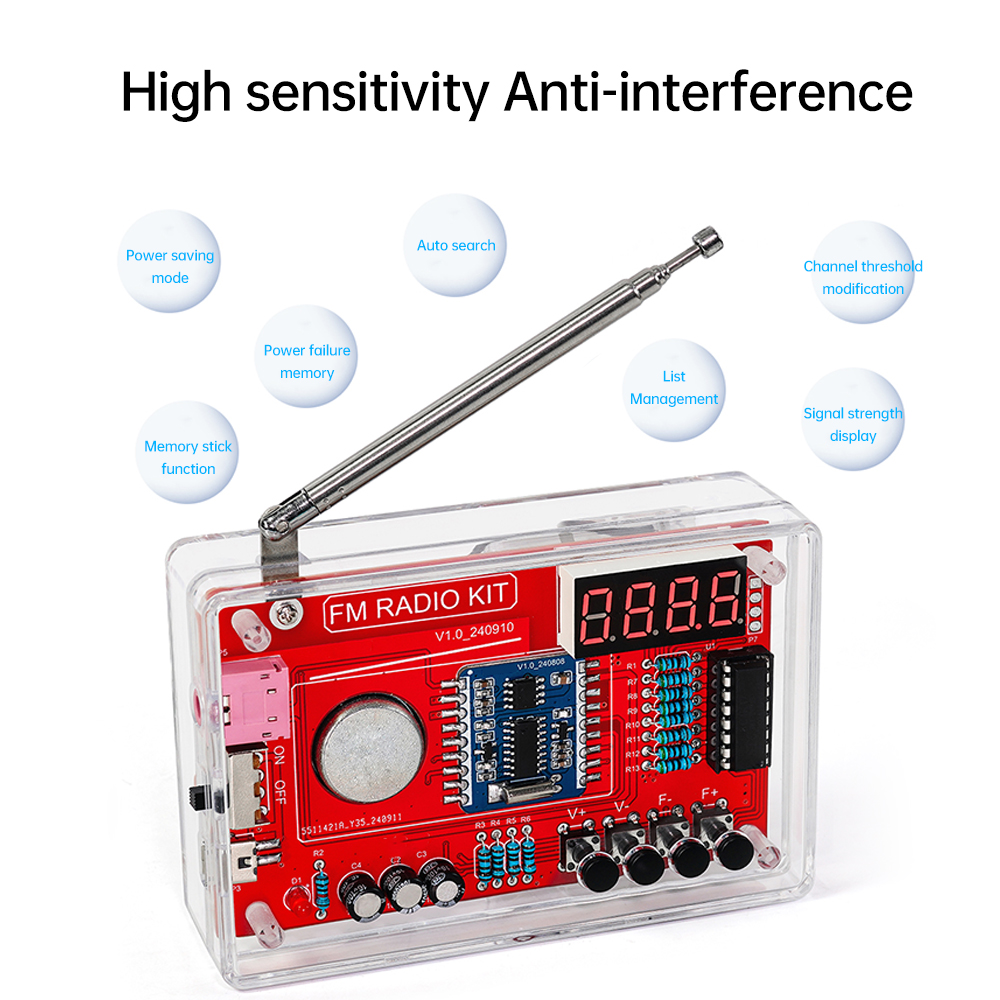  RDA5807 DIY FM Radio Electro - огляд і ціна Diy Electronics Kits For Kids