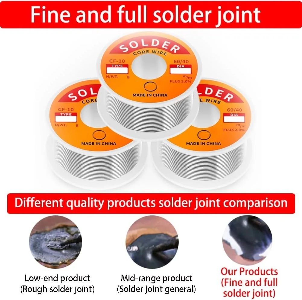 Tin Solder Wire Rosin Core 2%  - огляд і ціна Diy Electronics Flux
