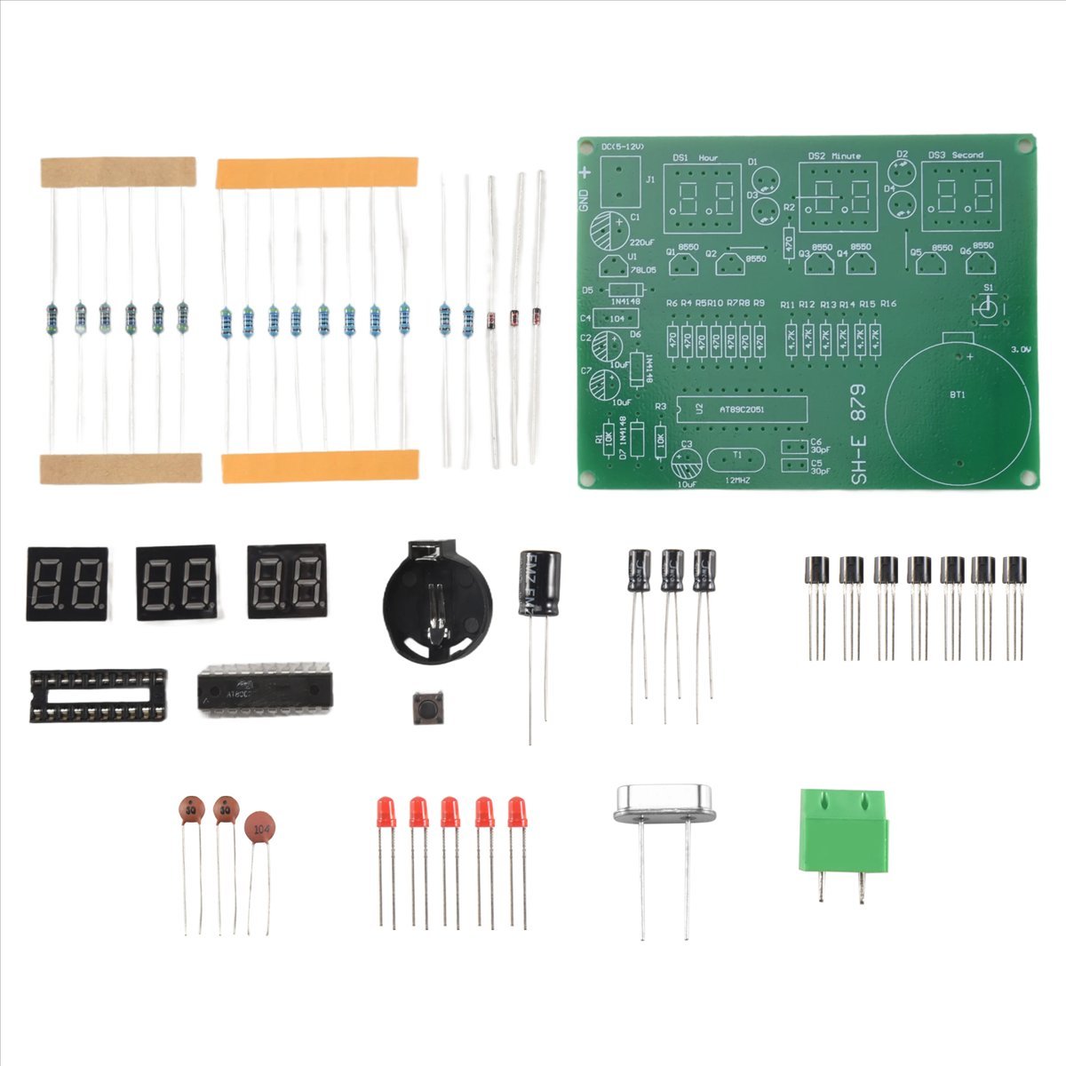 A003 AT89C2051 6 Digital LED D - огляд і ціна Diy Electronics Flux