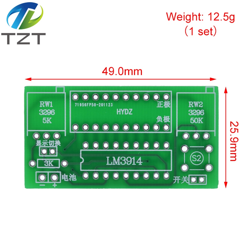 1/3PCS LM3914 10 Segment 3.7V  - огляд і ціна Diy Electronics Test Equipment