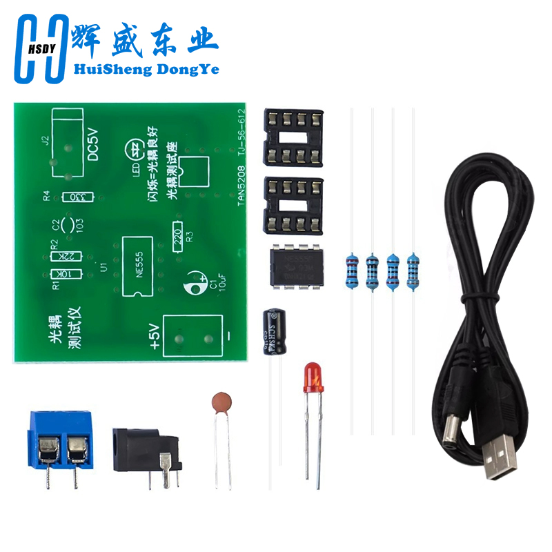 Optocoupler Tester Kit 555 App - огляд і ціна Diy Electronics Test Equipment