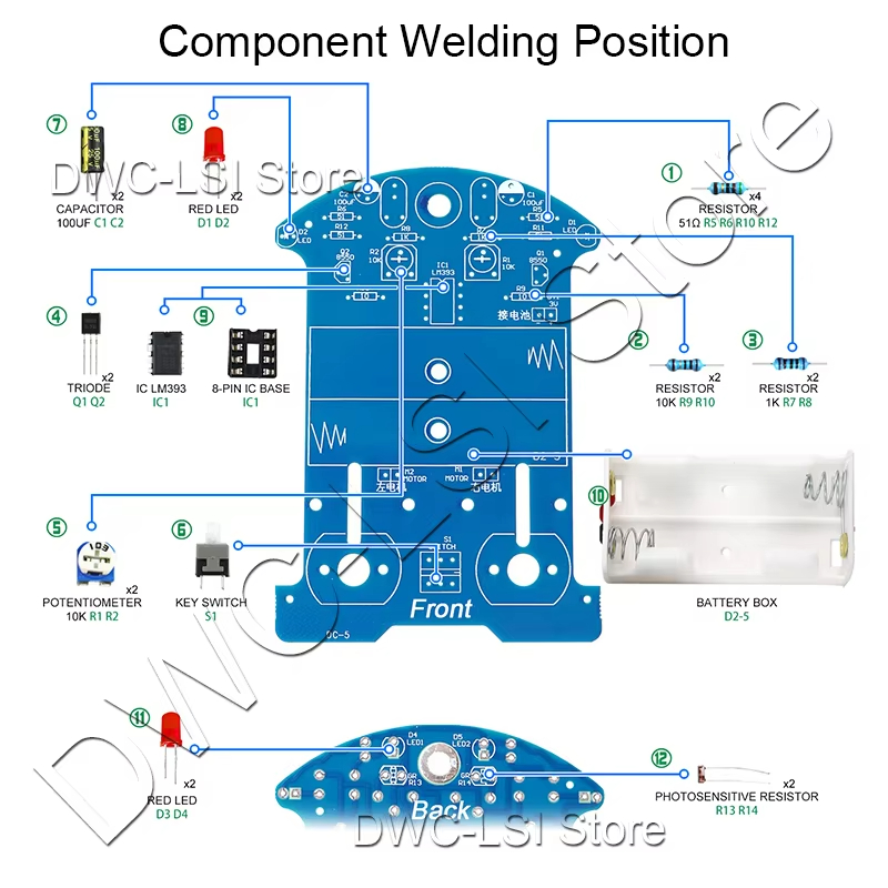 Practice Soldering Learning El - огляд і ціна Diy Electronics Kits For Beginners
