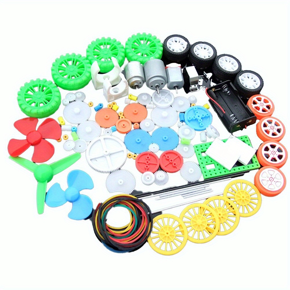 112pcs DC Motor Kit Electric M - огляд і ціна Diy Kit Elektronik