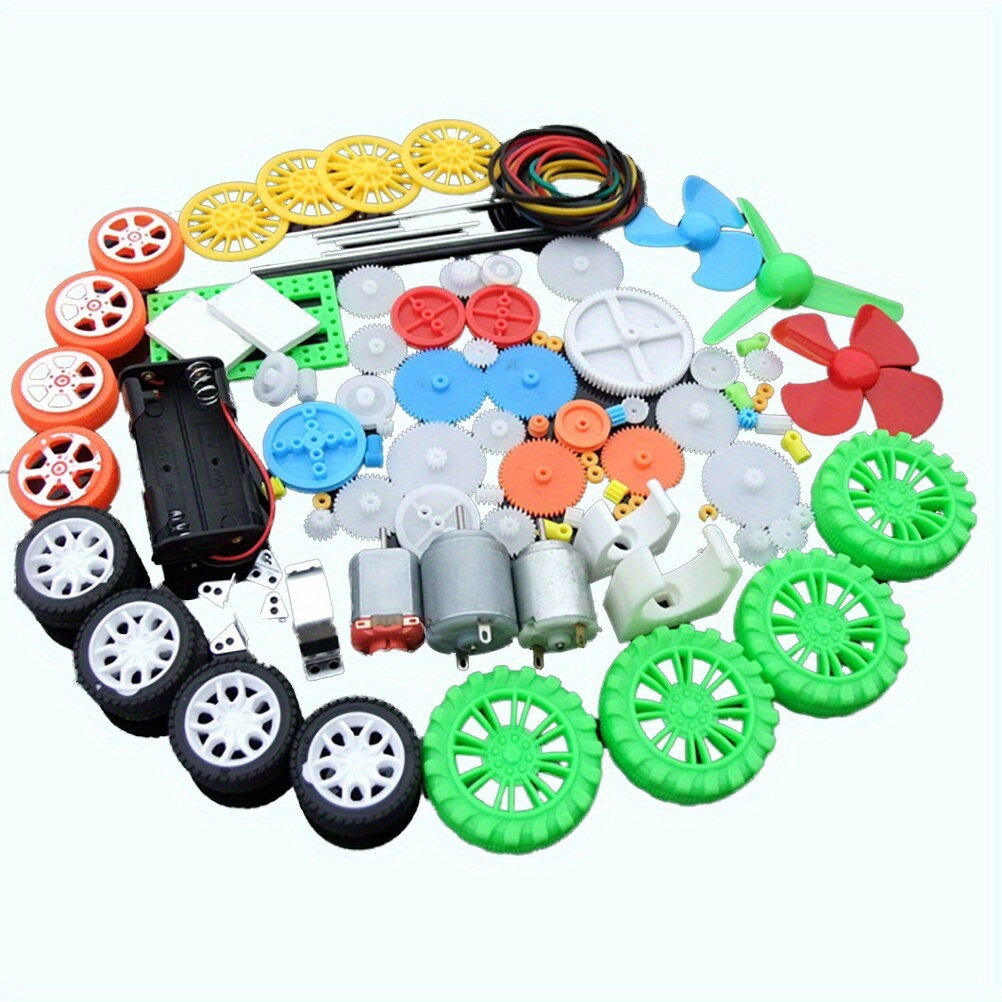112pcs DC Motor Kit Electric M - огляд і ціна Diy Kit Elektronik