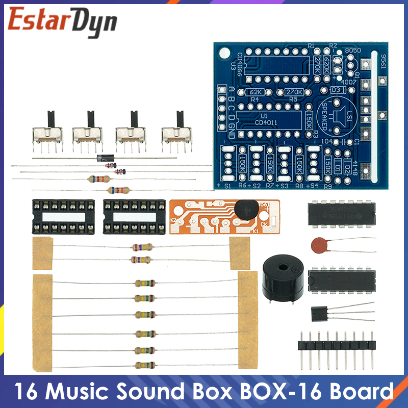 16 Music Sound Box BOX-16 Boar - огляд і ціна Diy Electronics Kits For Kids
