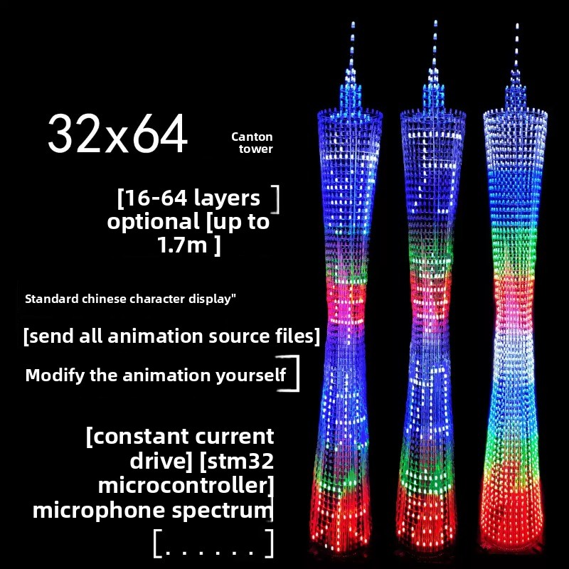64 Layers Canton Tower DIY Ele - огляд і ціна Diy Home Electronics