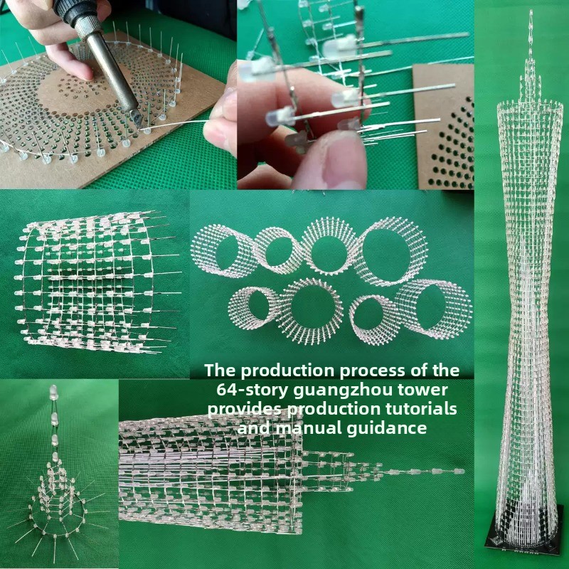 64 Layers Canton Tower DIY Ele - огляд і ціна Diy Home Electronics
