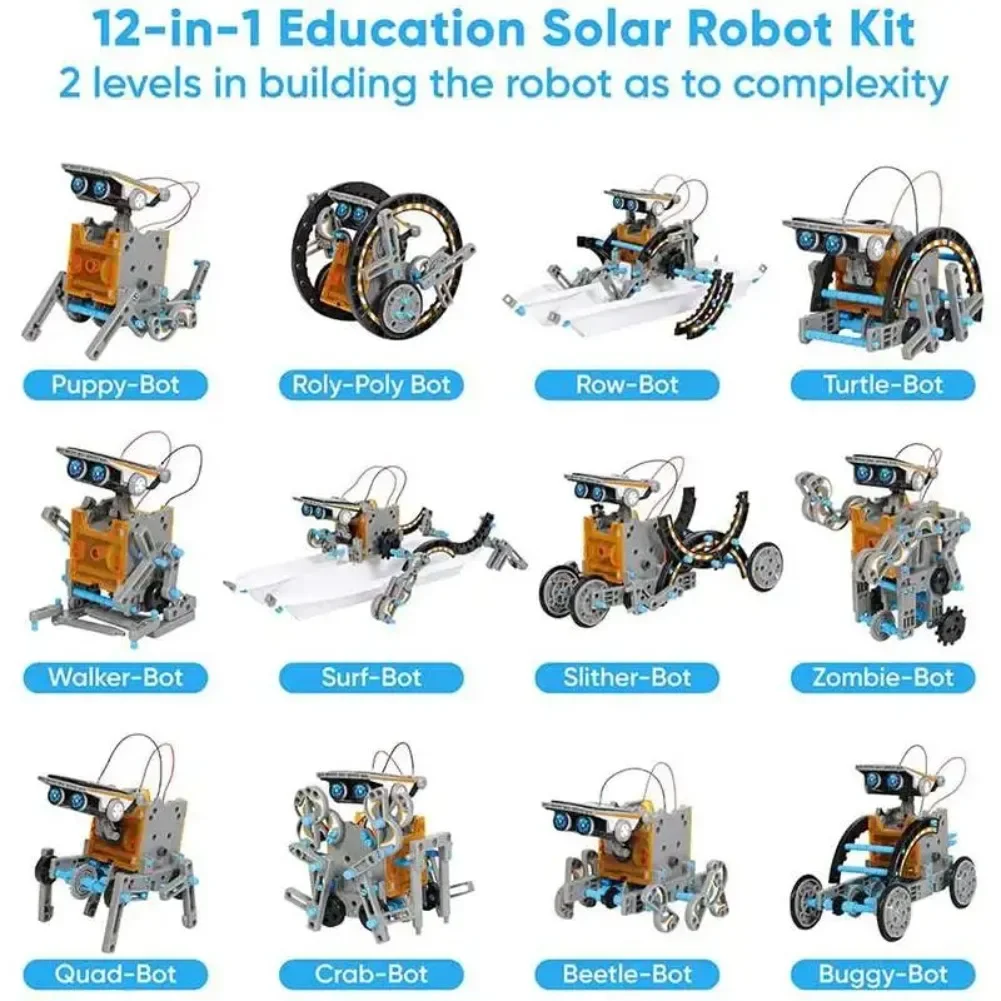 13 in 1 Solar Powered Robot Sc - огляд і ціна Diy Home Electronics