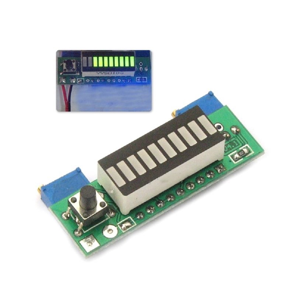 LM3914 10 Segment 3.7V Lithium - огляд і ціна Diy Electronics Test Equipment