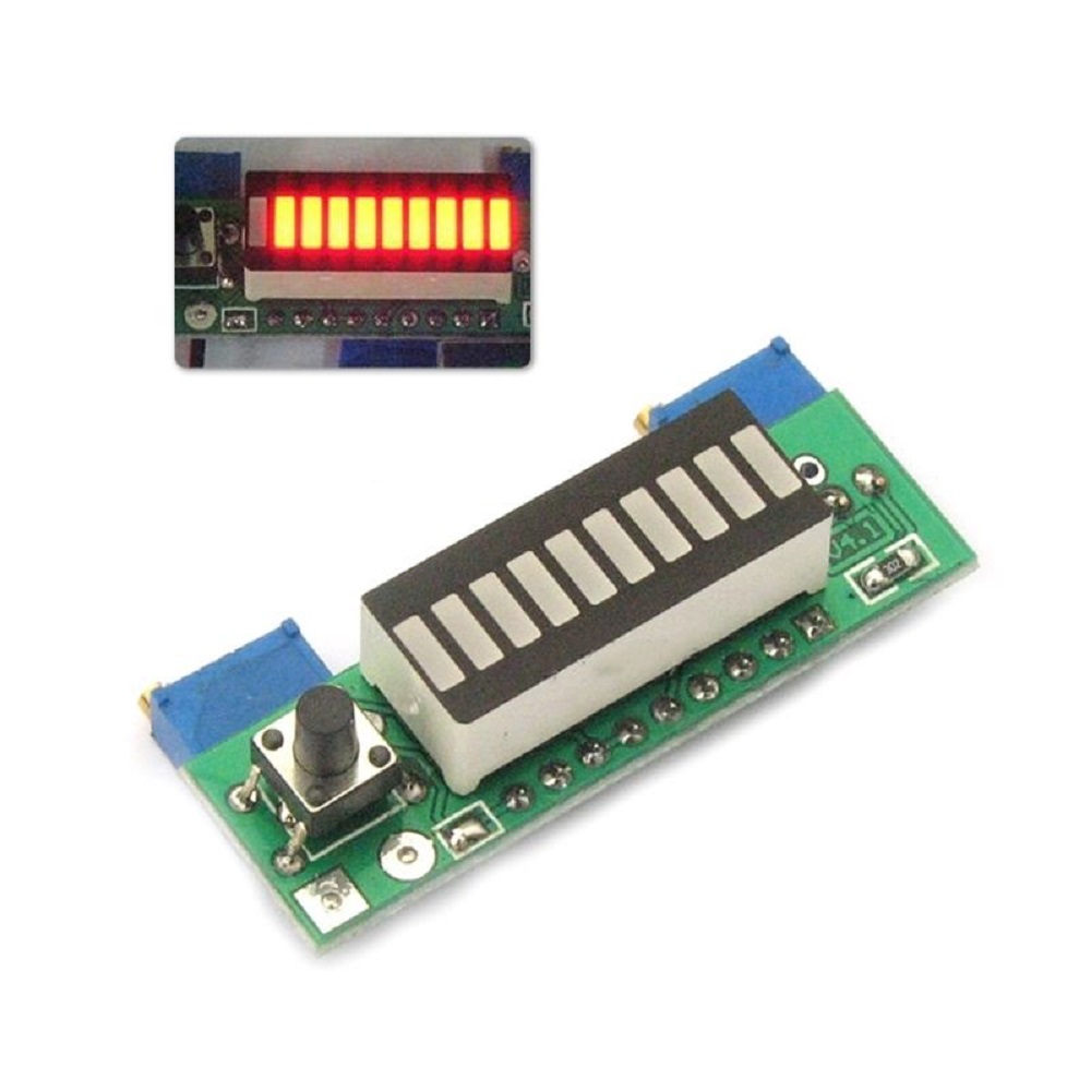 LM3914 10 Segment 3.7V Lithium - огляд і ціна Diy Electronics Test Equipment