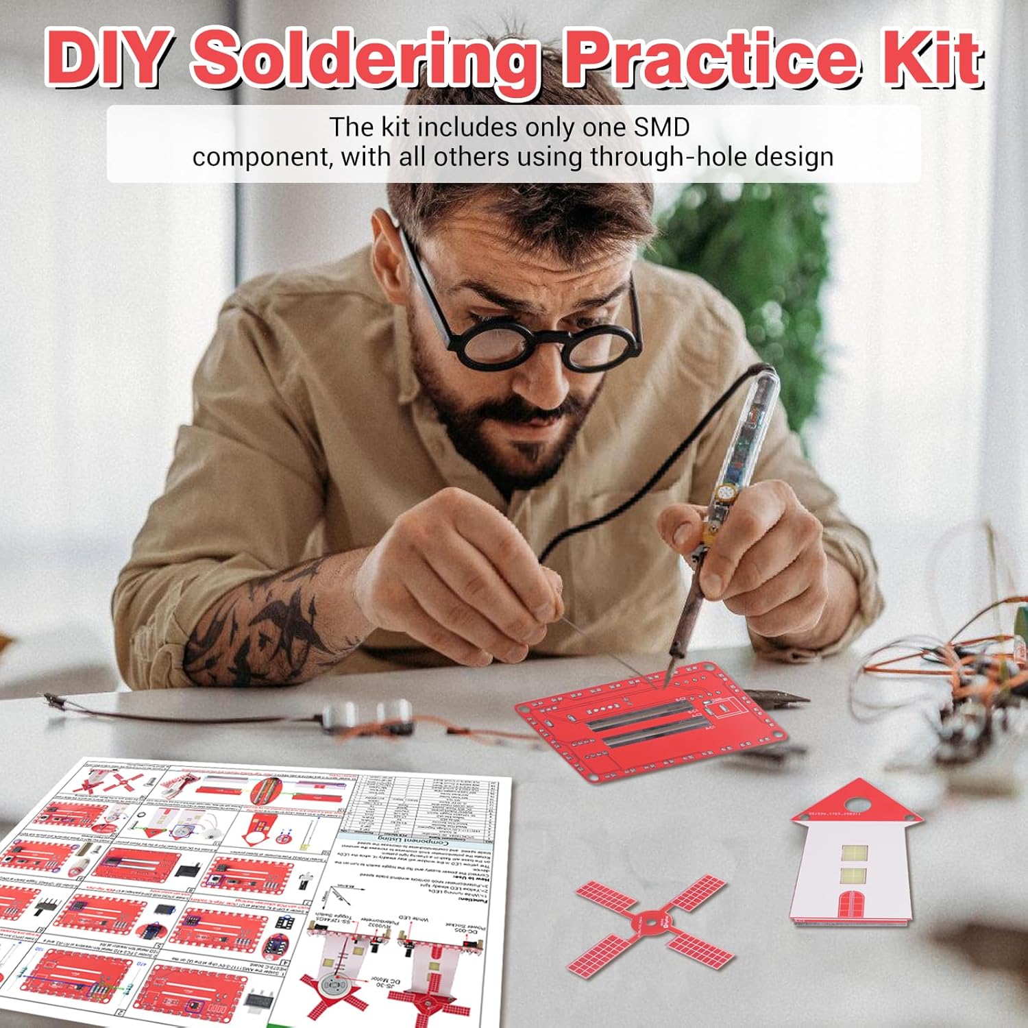 DIY Windmill Soldering Practic - огляд і ціна Diy Electronics Kits For Beginners