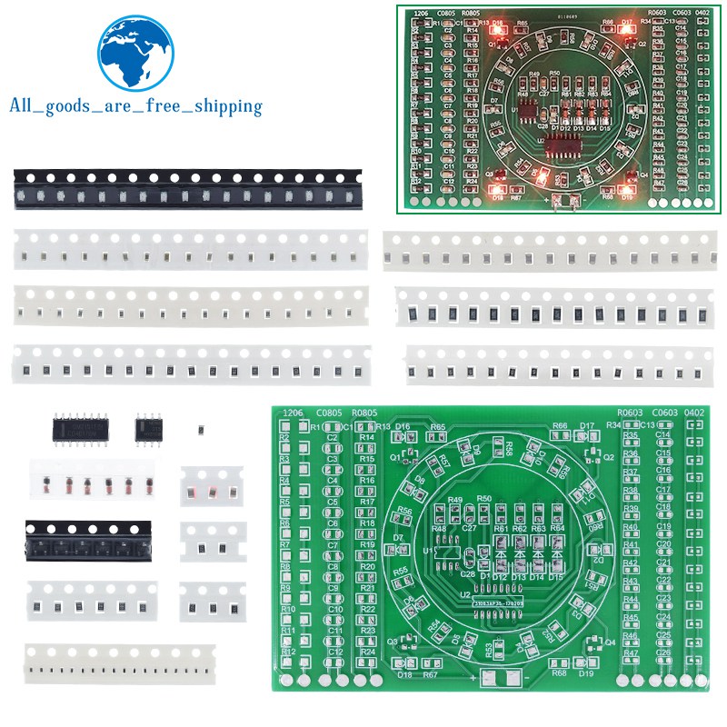 TZT 1/3PCS SMD NE555 CD4017 Ro - огляд і ціна Diy Electronics Kits For Kids