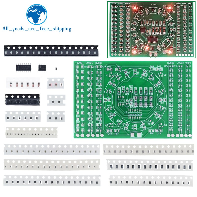 TZT 1/3PCS SMD NE555 CD4017 Ro - огляд і ціна Diy Electronics Kits For Kids
